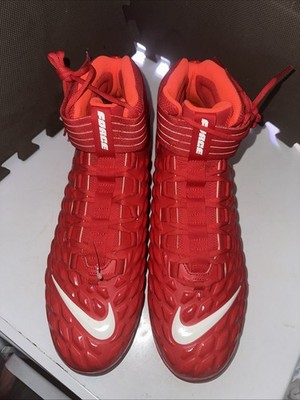 NEW Nike Mens Sz 17 Force Savage Pro 2 Red Football Cleats AH4000-600