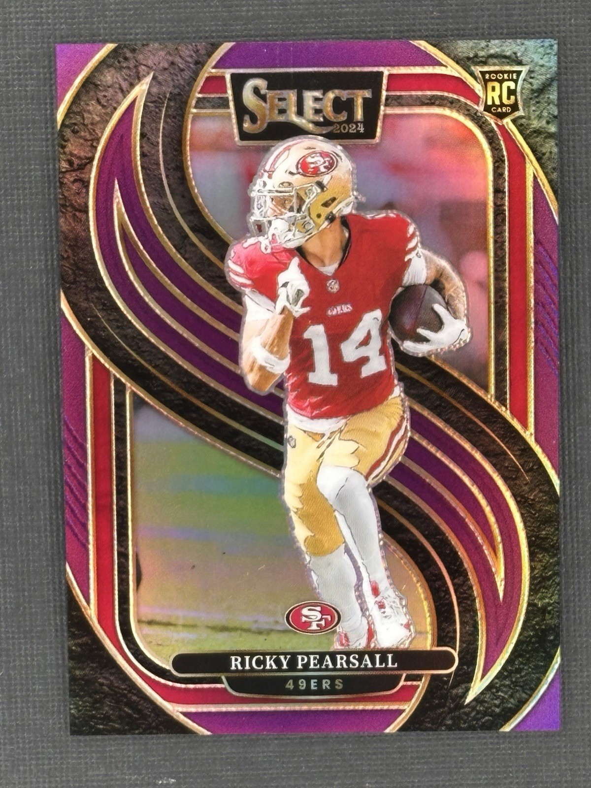 2024 SELECT - Ricky Pearsall PREMIER LEVEL ROOKIE PURPLE PRIZM RC /75 49ers