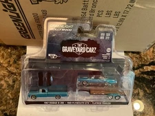 Greenlight Hollywood Hitch & Tow GRAVEYARD CARZ  Dodge pickup   & Plymouth GTX