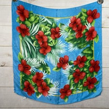 Vtg Oscar De La Renta Silk Scarf Accessory Street Collection Square 80s Japan