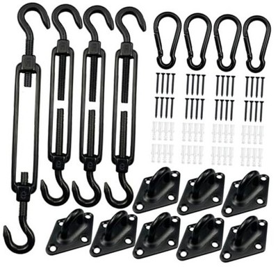 Shade Sail Hardware Kit 6 Inch - 304 Stainless Steel Sun Shade M6-80pcs