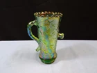 Fenton Green Carnival Glass Miniature Town Pump 1978 ICGA Souvenir Piece