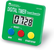 Digital Timer by Learning Resources - Count Up/Down, Seconds/Minutes Display