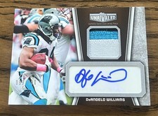 2010 Topps Unrivaled #UAP-DW DeAngelo Williams Auto Jersey Patch #/100
