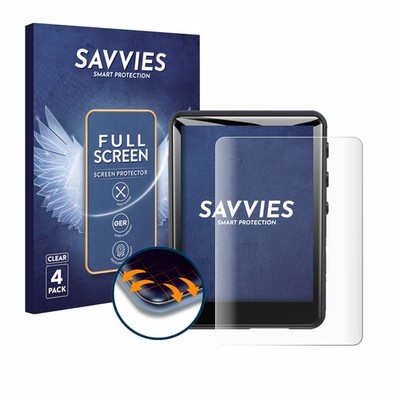 4x Full-Screen Schutz Folie für Zaqe MP3 Player M4 2.4'' 3D Edge Display