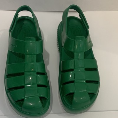 Crocs Women s Stomp Fisherman Sandal Green Platform Women's Size 10