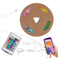 LED Band Smart Wifi 5 Meter RGB Selbstklebend KüRzbar Weiß Kunststoff Briloner