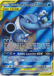 Blastoise & Piplup GX 214/236 Cosmic Eclipse Full Art Holo