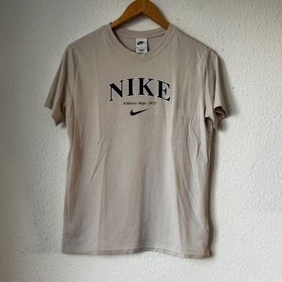 Nike ''Athletic Dept. 1972'' Graphic T-Shirt - Beige/Tan - Size XL