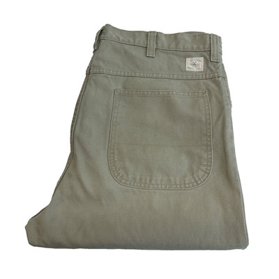 GAP Worker Jeans Ouvrier Hose Herren Hose W36 L30 Grau Straight Baumwolle Leinen