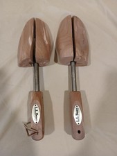 LL BEAN Cedar Wood Wooden Shoe Tree Pair Insert Stretcher Keeper - Size: Large