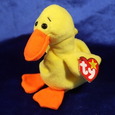 Ty Beanie: Quackers DOB 4-19-94 P.V.C. Pellets 4th Generation (x45)