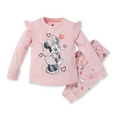 Disney Minnie Mouse Mädchen Schlafanzug   Kinder Nachtwäsche Nachtwäsche Set Alter 2-10 Jahre