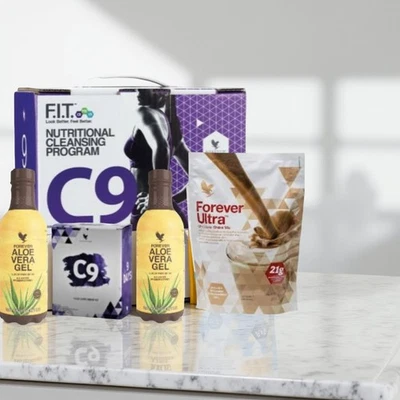 FOREVER LIVING PRODUCTS GERMANY GMBH C9 Forever Living Détox &Gewichtsverlust Kur Aloe-Gel Schoko Neu&Originalware