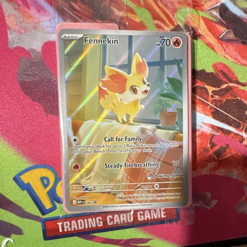 Fennekin 080 Promo Holo Pokemon Center Mega Evolution Set Pokemon TCG Card