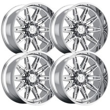 Set-4 Hostile Maniac 22x10 6x135 Chrome -25mm Wheels Rims 22 Inch
