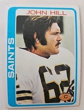 1978 Topps Football Card 296 John Hill New Orleans Saints 