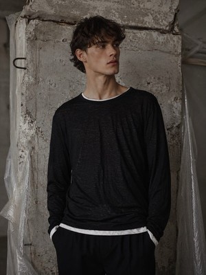 2000 S/S Dior Homme Layered Sheer Longsleeve   Hedi Slimane