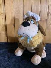 Retired Disney Store Peter Pan Nana 14" Stuffed Plush Dog w/ Bonnet