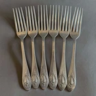Rogers Lunt Bowlen Mount Vernon Sterling Dinner Fork set of six 6