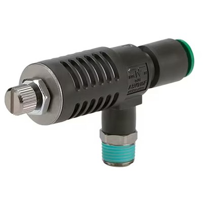 Smc Asv510f-04-10S Speed Exhaust Control Valve, 10Mm, 1/2 In