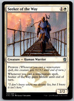 Seeker of the Way 22 Uncommon Khans of Tarkir Magic: The Gathering Near Mint