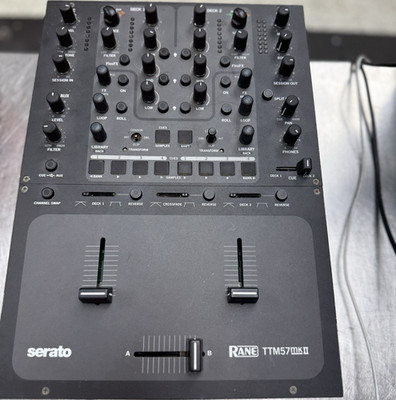 Rane TTM57MKII DJ Mixer Black Analog & Digital Built-in Effects 3-Band EQ