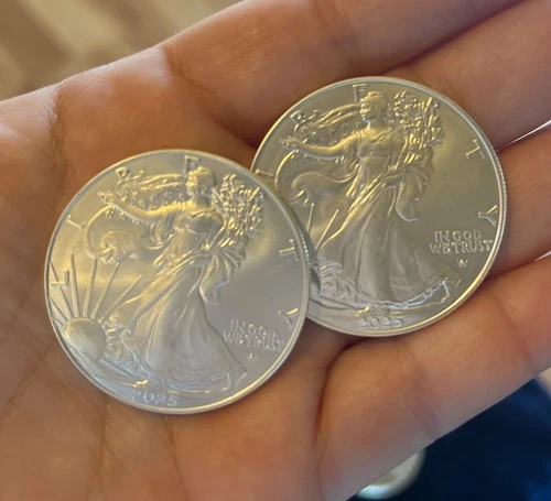 "WALKING LIBERTY" ONE OUNCE .999 FINE SILVER ROUND