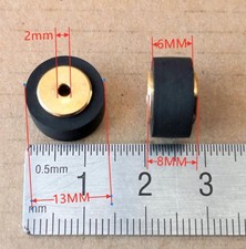 1PC New 13*8*6*2mm Pinch Roller Press Belt Pulley Deck Audio Recorder
