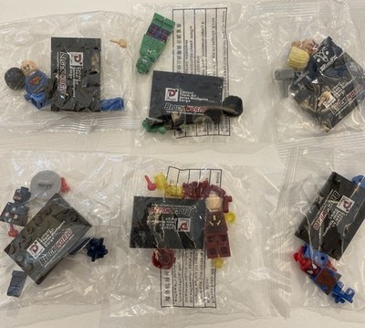 Lot Of 6 Dargo Block World Minifigures Compatible Building Toy New Sealed Bricks