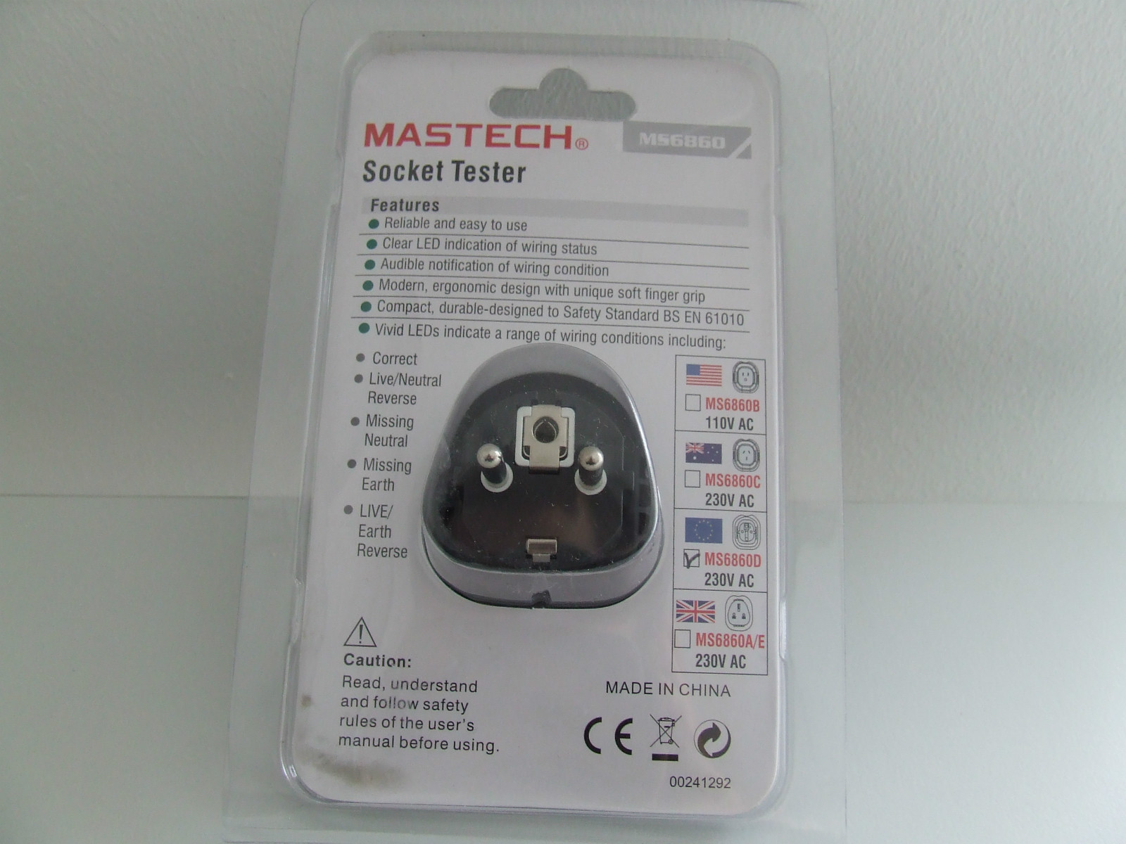 MS6860D Enchufes Tester Mastech | eBay
