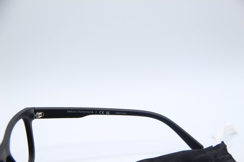NEW ARMANI EXCHANGE AX 3050 8078 MATTE BLACK AUTHENTIC FRAMES EYEGLASSES 53-18 - Picture 5 of 5