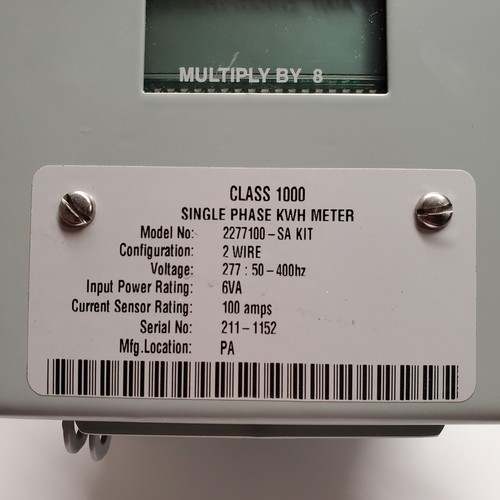 Emon Dmon Electric Meter 100 AMPS 277 volts. Class 1000 NO CTS eBay