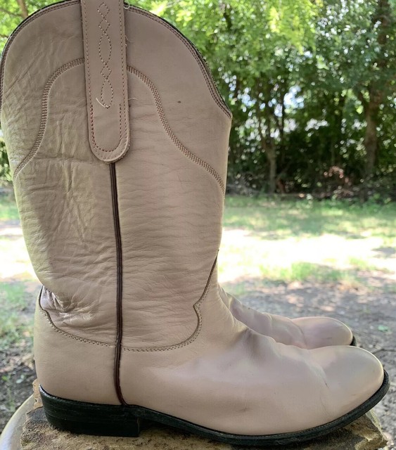 Womens Size 6.5 B Tony Lama Strait Roper Western Pink Cowboy