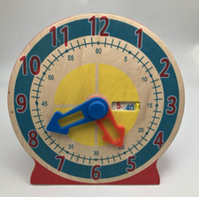 Melissa  Doug Turn  Tell Clock w/ 13 Time Cards