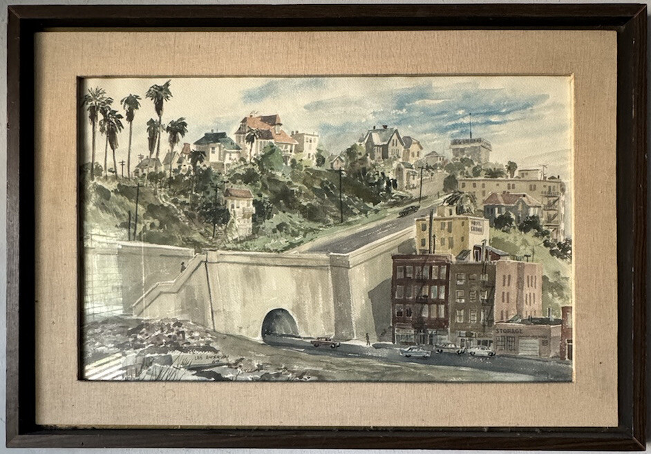 LES ANDERSON OLD ANTIQUE LOS ANGELES CALIFORNIA LANDSCAPE