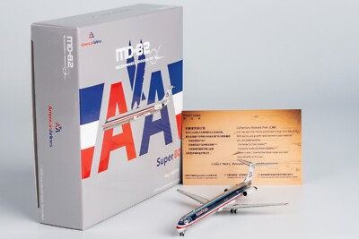 NG Model 1:400 American Airlines MCDONNELL MD-82 N923TW Diecast Aircraft Model 