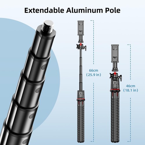 Tripod for iPhone, Flexible Camera Tripod Extendable Cell Phone Tripod Stand ... - Picture 6 of 10