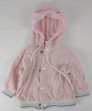 Vintage Sears newborn hooded snap jacket. Adorable Pink Purple Blue USA Made🇺🇸