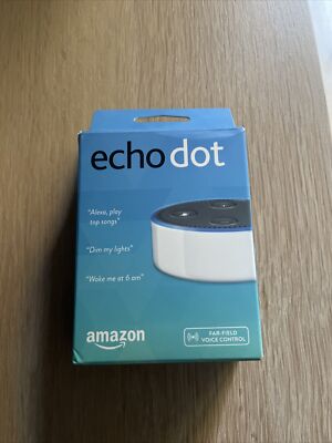 Amazon Echo Dot 2nd Generation Smart Bluetooth speaker with Alexa Voice - White