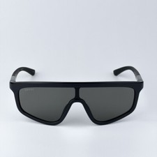 Gucci Women AUTHENTIC Sunglasses Black Grey Single Lens GG1736S 001 BRAND NEW