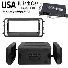4U Rack Case Dust-Proof Watertight Shallow 15" - D19" Rackmount Flight Case NEW