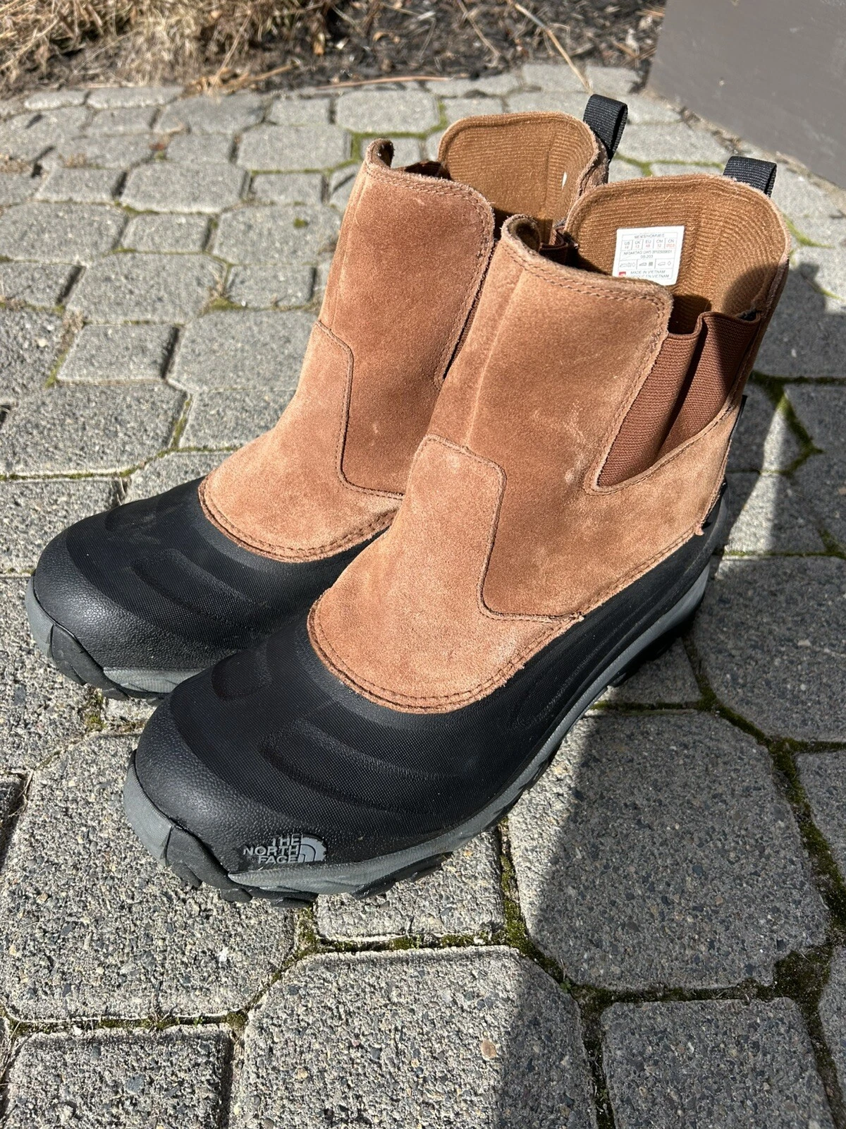 NORTH FACE Chilkat IV Pull-On Snow Boots Waterproof SUEDE Men 14