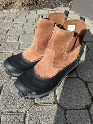 NORTH FACE Chilkat IV Pull-On Snow Boots Waterproof SUEDE Men 14