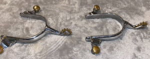 2 5/8'' WESTERN SPURS WITH BRASS ROWELS