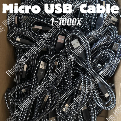 Heavy Duty Micro USB Fast Charger Data Cable Cord For Samsung LOT Android HTC LG
