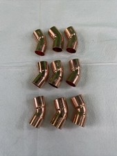 3/4" ID-7/8" OD PART#11211 Copper Fitting 45° Elbow C x C--LOT OF 9