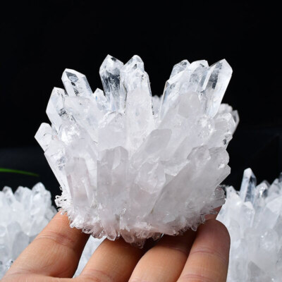300-400g Natural White Clear Quartz Crystal Cluster Ore Rock Gemstone  Specimens
