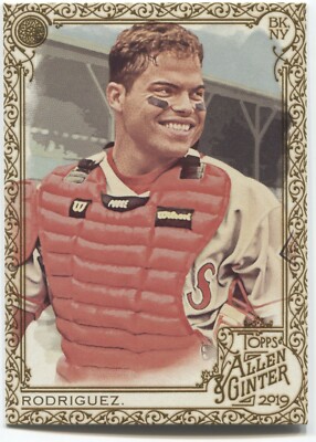 2019 Allen & Ginter IVAN RODRIGUEZ GOLD BORDER Hot Box #90 - TEXAS RANGERS -