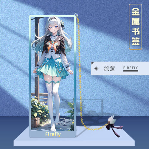 Honkai: Star Rail Firefly Escritorio Coleccionar Papelería Metal Marcador Juegos con disfraces Regalo - Imagen 2 de 2